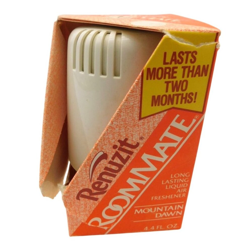 NOS Renuzit RoomMate Long-Lasting Liquid Air Freshener Mountain Dawn 1986